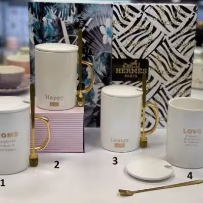 ماگ دسته طلایی (عمده 12 تایی)