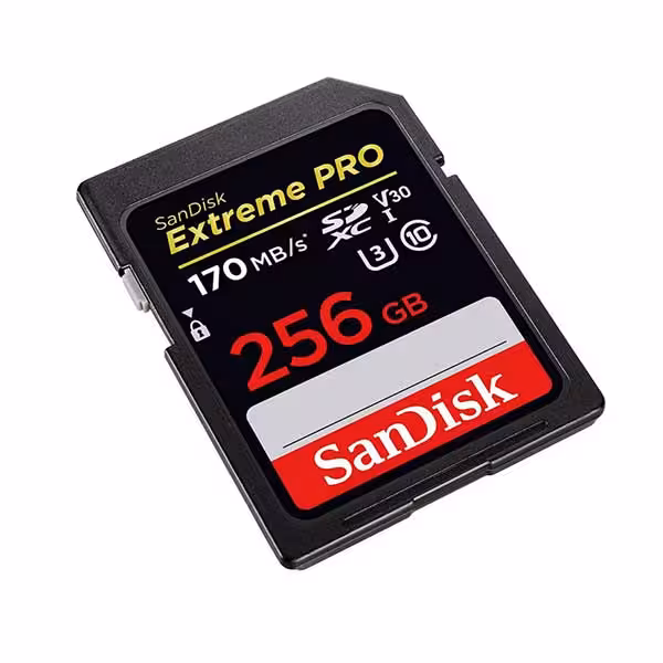 کارت حافظه SDHC سندیسک مدل Extreme Pro V30 با ظرفیت 256گیگابایت استاندارد UHS-I U3
