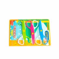 قیچی دالبر کاغذ تیغه پلاستیکی (3 عدد قیچی با 3 برش متفاوت)