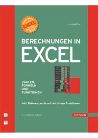 خرید و دانلود نسخه کامل کتاب Berechnungen in Excel: Zahlen, Formeln und Funktionen (Ab Excel 97)