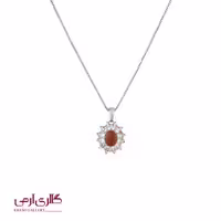 گردنبند نقره عقیق یمنی اصل ES_8209