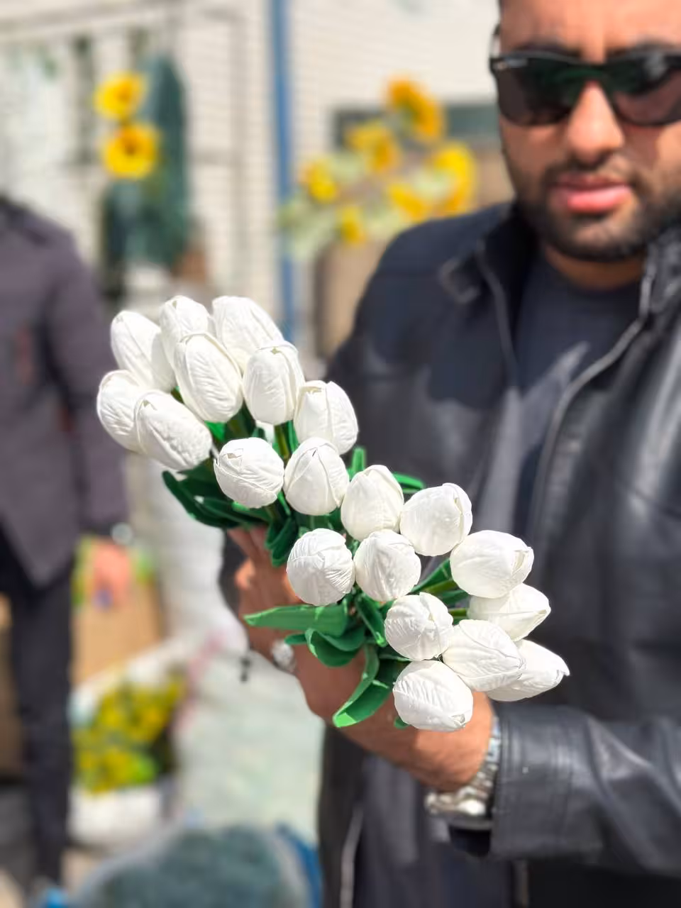 گل مصنوعی لاله فومی2 عددی