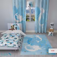 روتختی اتاق کودک طرح پری دریایی سایز یکنفره کد A3135
