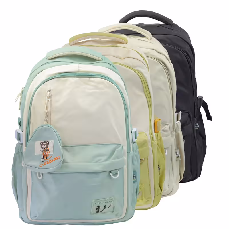 قیمت و خرید کوله پشتی دو رنگ 2 زیپ کد 9582 JINCAIZI HUANG