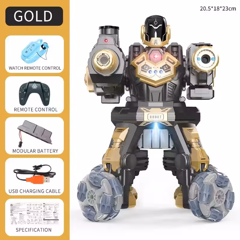 ربات کنترلی دودزا تیر ژله ای لاستیک کپسولی شارژی