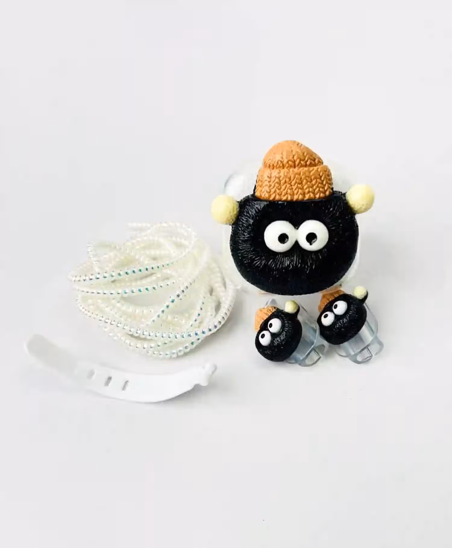 کاور شفاف فانتزی آداپتور 20W آیفونی با محافظ کابل طرح بره ناقلا