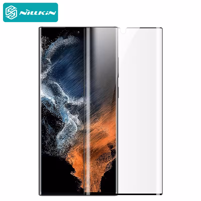 محافظ صفحه دو عدد نیلکین سامسونگ S23 Ultra مدل Nillkin Impact Resistant Curved Film