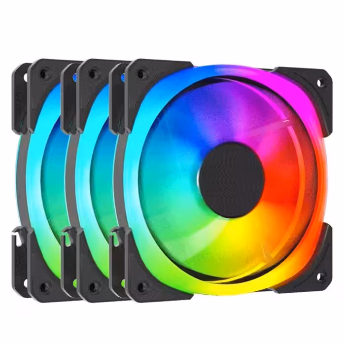 فن کیس لاجی کی مدل F323 ARGB پک سه تایی