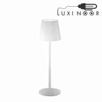 چراغ رومیزی شارژی اف ای سی مدل FEC-9210-5W سفید دیمردار