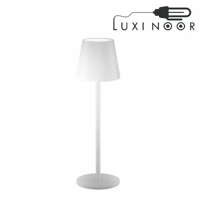 چراغ رومیزی شارژی اف ای سی مدل FEC-9210-5W سفید دیمردار