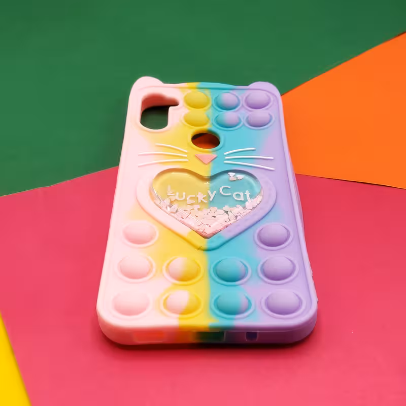 کاور مدل فیجت گربه کد 01 مناسب برای گوشی موبایل سامسونگ Galaxy A11 کد2678