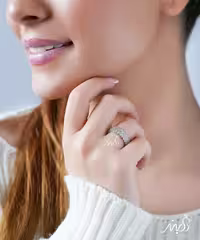 💍حلقه جواهری پرنس چهار رج(R_1050)