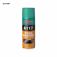 اسپری براق کننده لاستیک خودرو آکفیکس مدل A117 (Tyre Cleaner & Polish Foam)