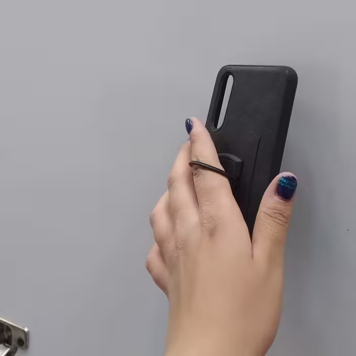 قاب گوشی A3 lite مدل چرم هولدر دار تک رنگ