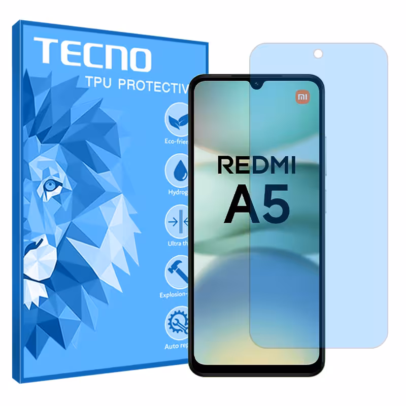 گلس شیائومی Redmi A5 4G مدل هیدروژلی مات آنتی بلو برند تکنو کد S