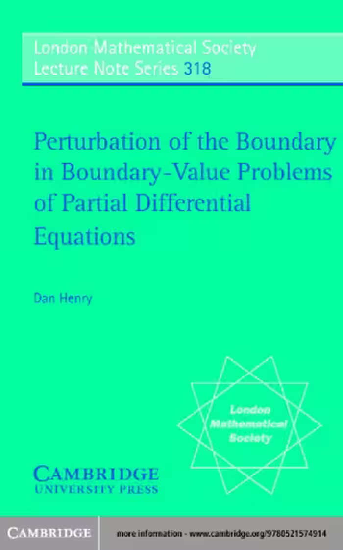 خرید و دانلود نسخه کامل کتاب Perturbation of the boundary in boundary-value problems of partial differential equations