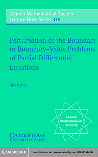 خرید و دانلود نسخه کامل کتاب Perturbation of the boundary in boundary-value problems of partial differential equations