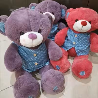 عروسک خرس خارجی نیم متری