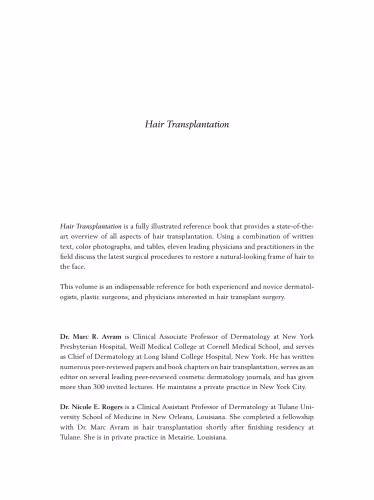 خرید و دانلود نسخه کامل کتاب Hair Transplantation