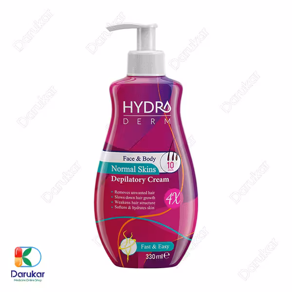 کرم موبر صورت و بدن بانوان هیدرودرم مناسب پوست معمولی 330 میلی لیتر