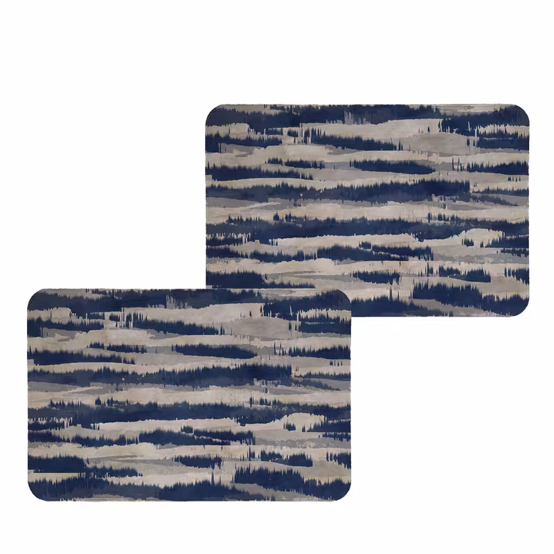 زیربشقابی طرح آبرنگی کد 9155 بسته 2 عددی | کالا مکس