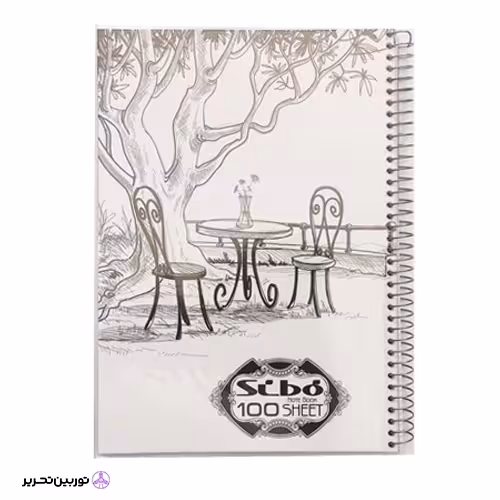 دفتر 100برگ sketch art طلقی سیبو