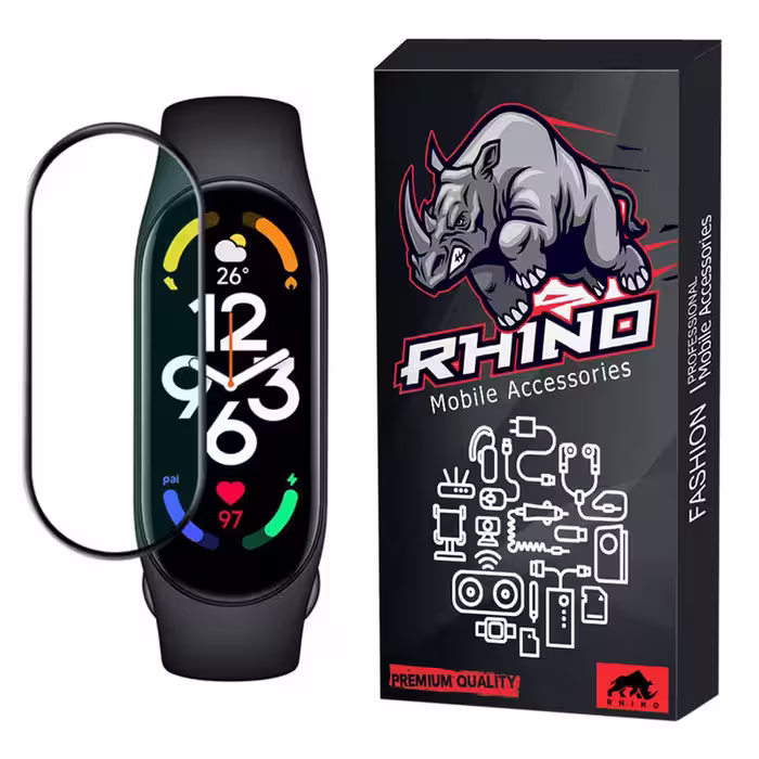 محافظ صفحه نمایش راینو مدل PMMA مناسب برای مچ بند هوشمند شیائومی Mi Band 7