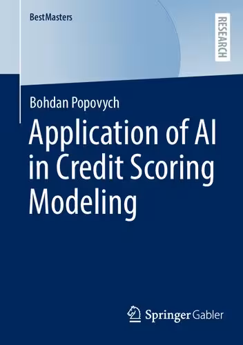 خرید و دانلود نسخه کامل کتاب Application of AI in Credit Scoring Modeling