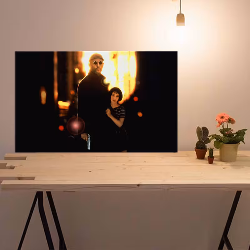 تابلو شاسی مدل سری بازیگران مشهور فیلم و سینما - ژان رنو لئون -hz- کد 27 | دنیای قاب