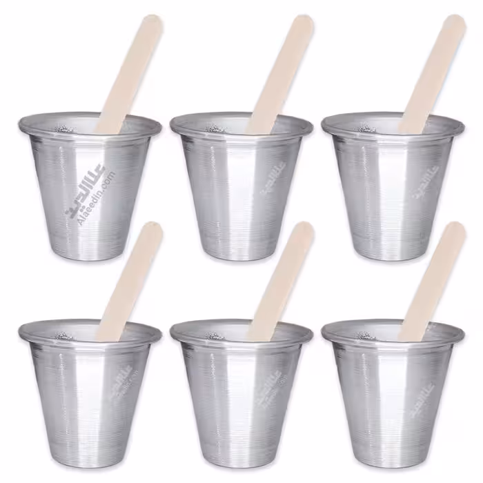 لیوان آلاسکا روحی بسته 6 عددی به همراه چوب بستنی