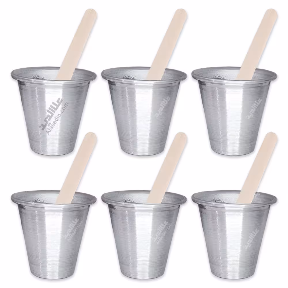 لیوان آلاسکا روحی بسته 6 عددی به همراه چوب بستنی