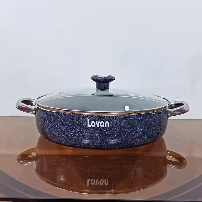 تابه گرانیتی سایز 30 لاوان مدل تیتان طوسی