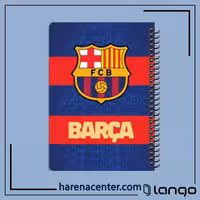 دفتر مدرسه طرح تیم بارسلونا برند لانگو