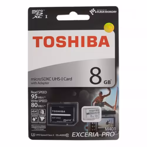 microSXHC توشیبا مدل M401 | کلاس 10 | ظرفیت 8 گیگ