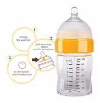 شیشه شیر ضد نفخ نوزادی یومی اصل انگلستان با شبیه ترین سرشیشه به سینه مادر yoomi baby bottle