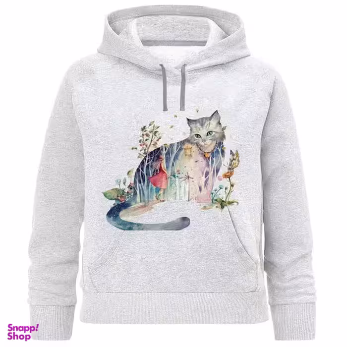 هودی دخترانه مدل گربه D159