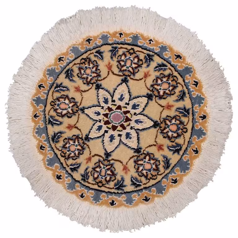 فرش دستبافت رومیزی (نایین) دایره