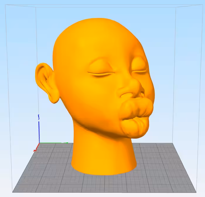 مدل سه بعدی طرح صورت انسان (STL)