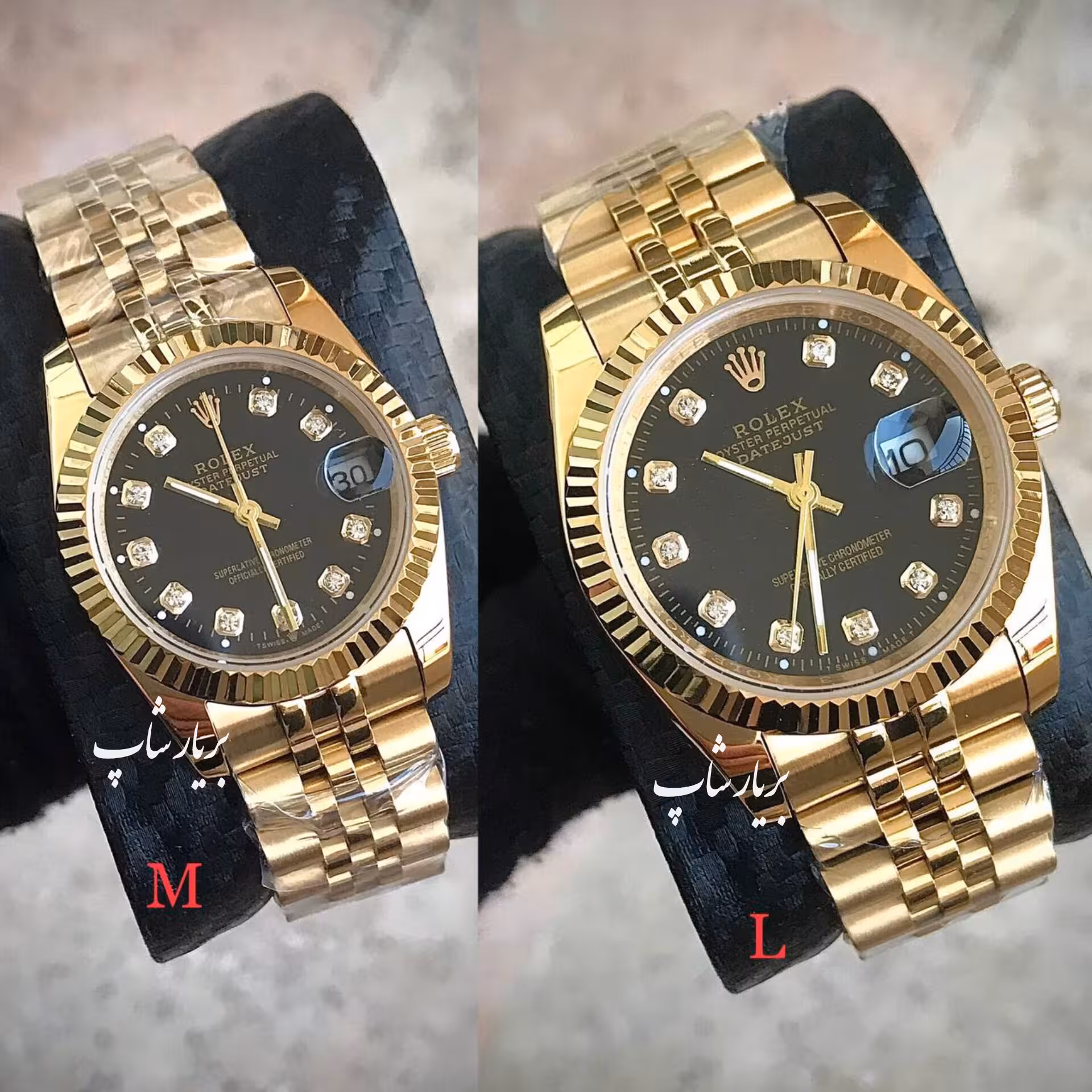 ساعت ست رولکس ROLEX WATCH SET G/B ساعت ست مردانه و زنانه ساعت ست عروس و داماد