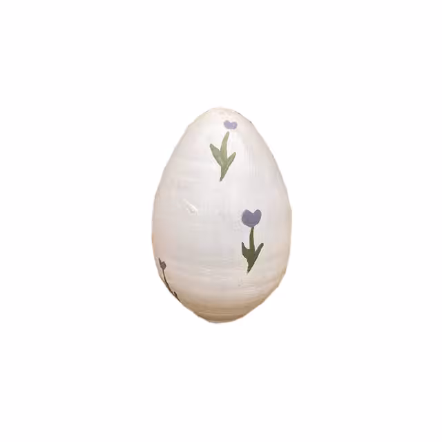تخم مرغ سفالی سایز بزرگ نقاشی شده طرح 14