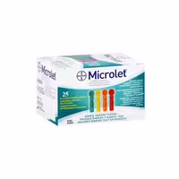 سوزن تست قندخون 4 پر بایر مدل Microlet / بسته 25 عددی
