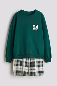 ست پیژامه مردانه مجموعه لباس خواب جارس پنبه H&M