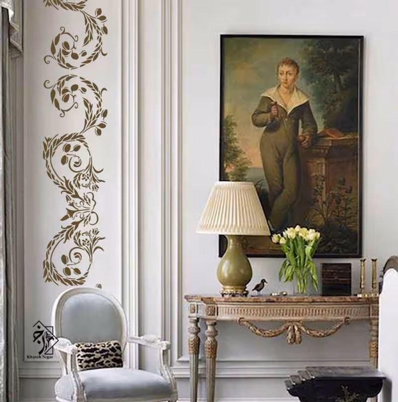 شابلون دیواری حاشیه کد 258