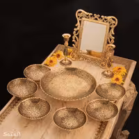 ست هفت سین برنجی آنتیک کد 1155