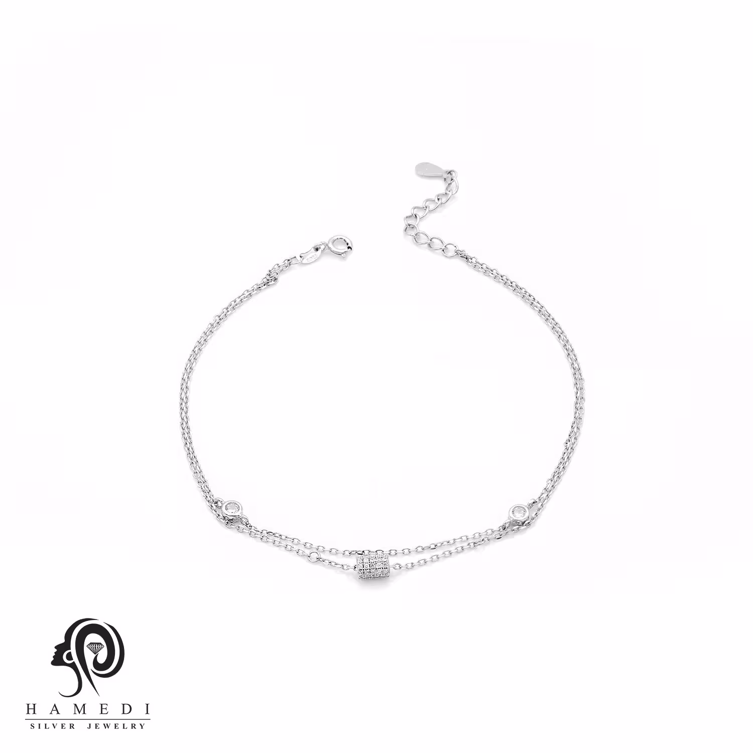 پابند نقره زنانه طرح اسپرتی جدید مدل AE B17