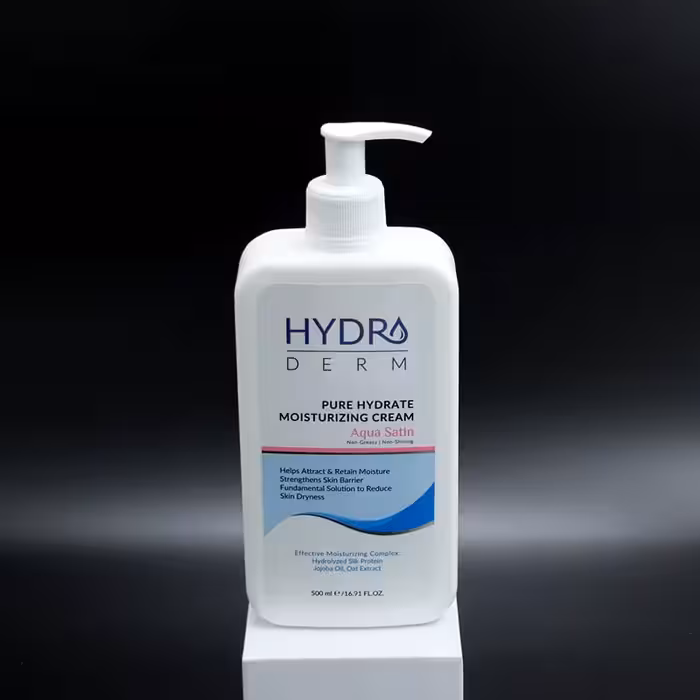 عمده فروشی کرم مرطوب کننده دست و صورت پمپی Aqua Satin هیدرودرم 500 میل 92439