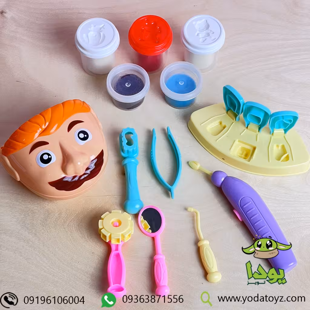 اسباب بازی دندان پزشکی کودک به همراه خمیر بازی کد 3-6818