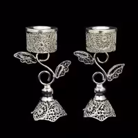 ظروف ملیله کاری شمعدان طرح اس