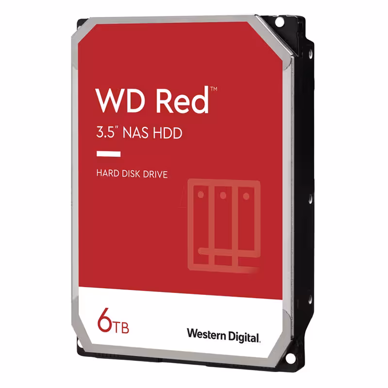 هارد اینترنال وسترن دیجیتال سری Red Plus مدل WD60EFZX با ظرفیت 6 ترابایت