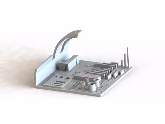 مدل سه بعدی تست پرینتر (STL)